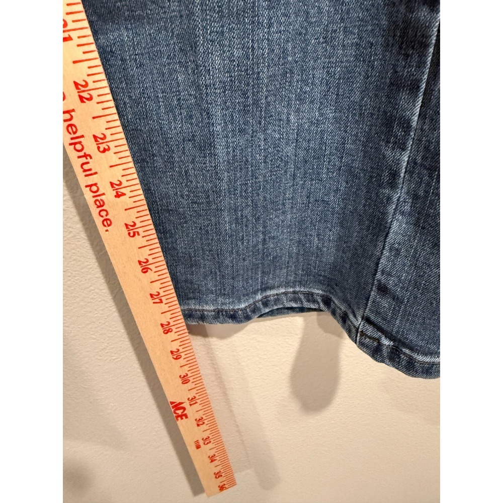 Harley Davidson Straight Jeans Women's 8 Petite Blue Denim Stretch Medium‎ Wash - Picture 10 of 11